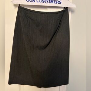 Tahari Charcoal Pinstripe Pencil Skirt
